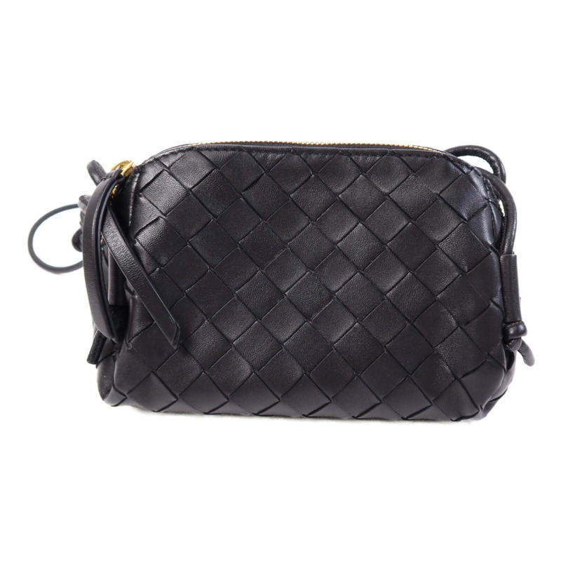 BOTTEGA VENETA 牛皮皮革Concert Pouch金扣肩背袋-1