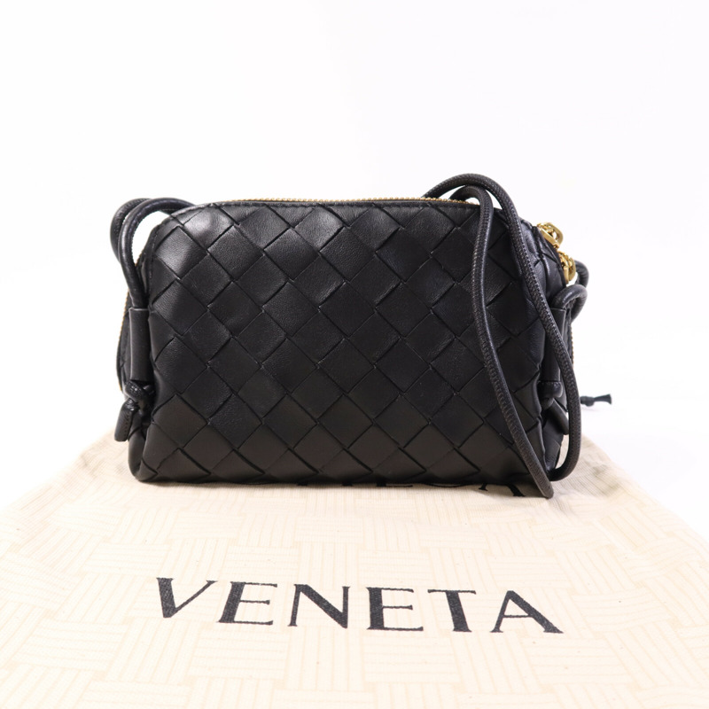 BOTTEGA VENETA 牛皮皮革Concert Pouch金扣肩背袋-8