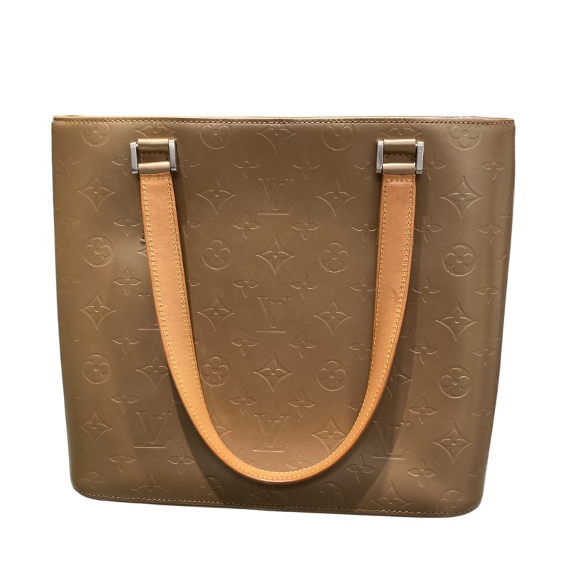 LOUIS VUITTON TOTE BAG 托特包 漆皮 奶茶色-1