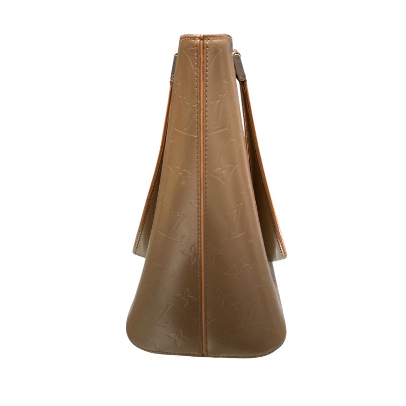 LOUIS VUITTON TOTE BAG 托特包 漆皮 奶茶色-2