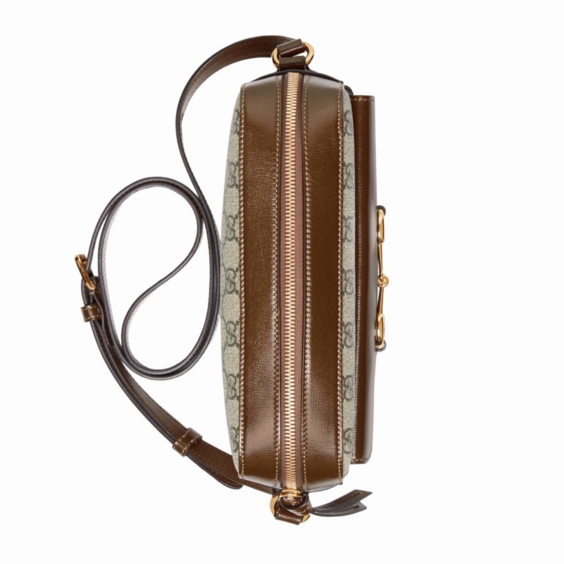 Gucci 女士 馬銜扣1955系列小號肩背包均碼碼小號、22.5 X 6.5 X 17 CM-4