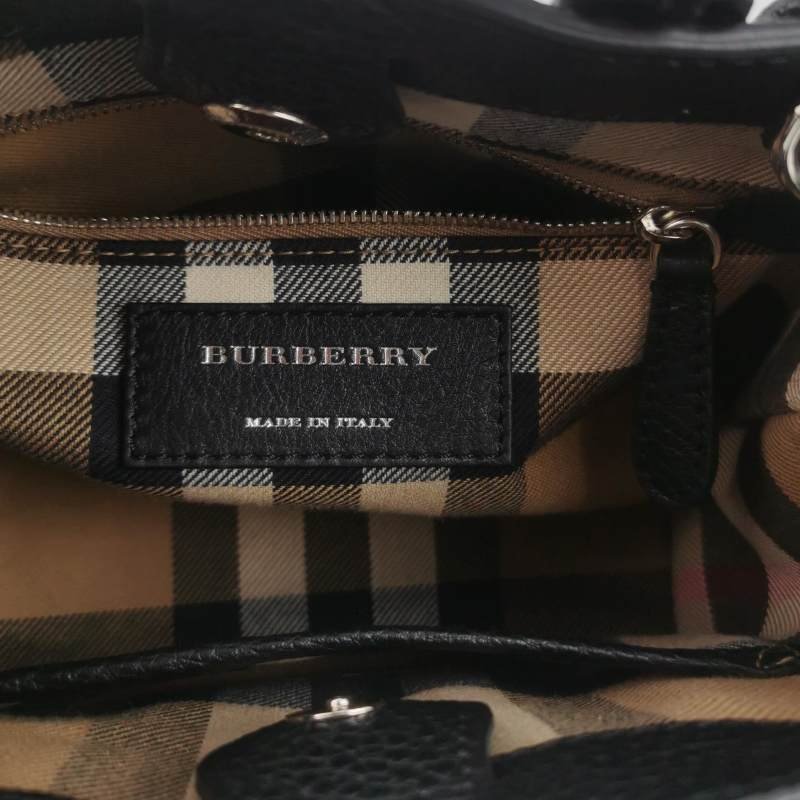 Burberry The Banner班納迷你牛皮流蘇字母Logo雙搭扣斜挎包單肩包-7
