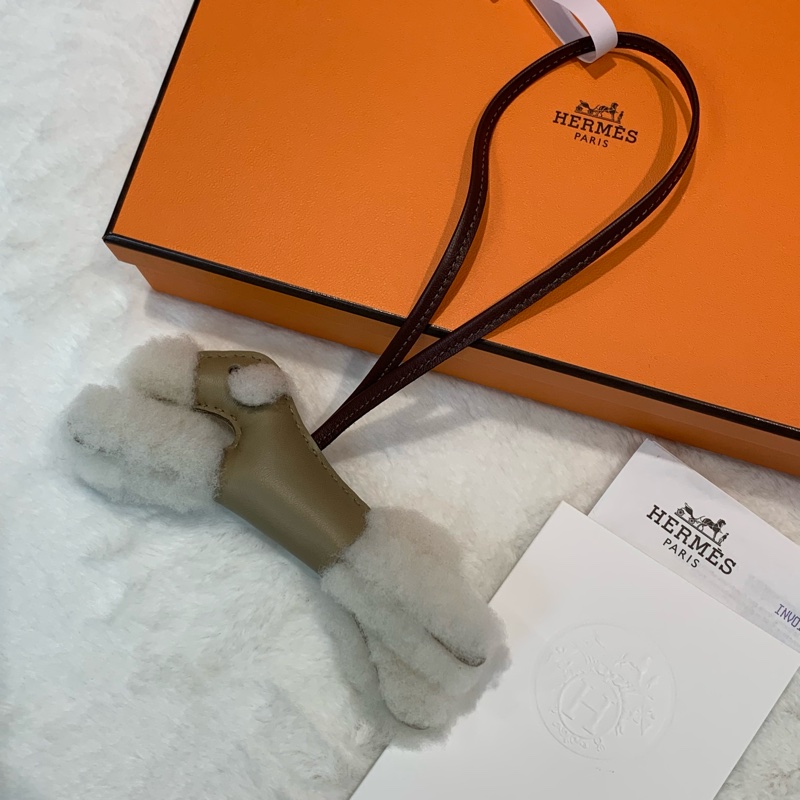 🫧full set有正單 超可愛25年Hermes Budy米色系掛件-0