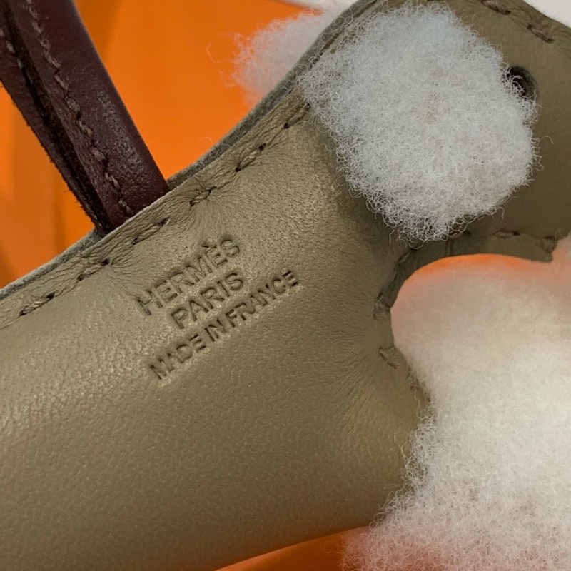 🫧full set有正單 超可愛25年Hermes Budy米色系掛件-2