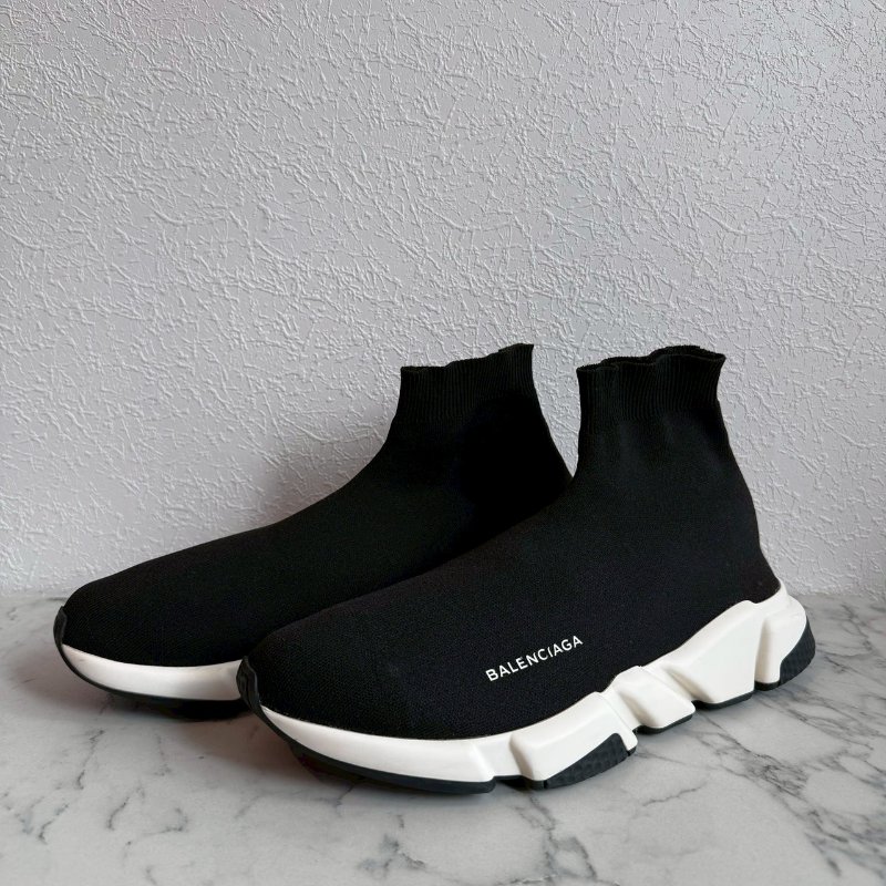 🎉練舞必備 明星同款 Balenciaga 黑色針織襪套運動鞋-0