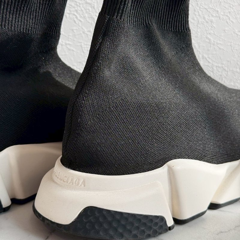 🎉練舞必備 明星同款 Balenciaga 黑色針織襪套運動鞋-2