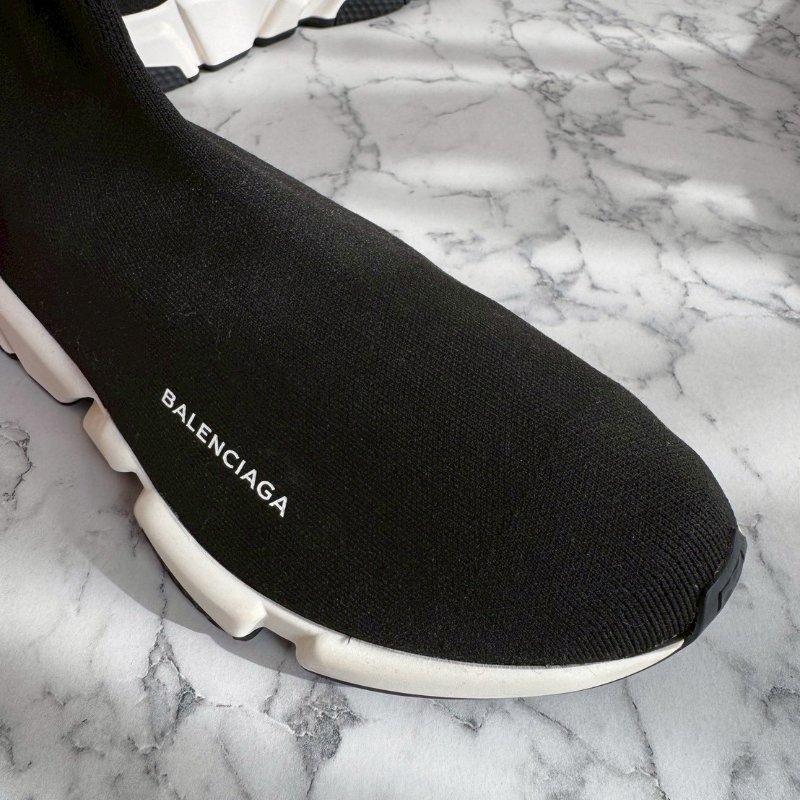 🎉練舞必備 明星同款 Balenciaga 黑色針織襪套運動鞋-5