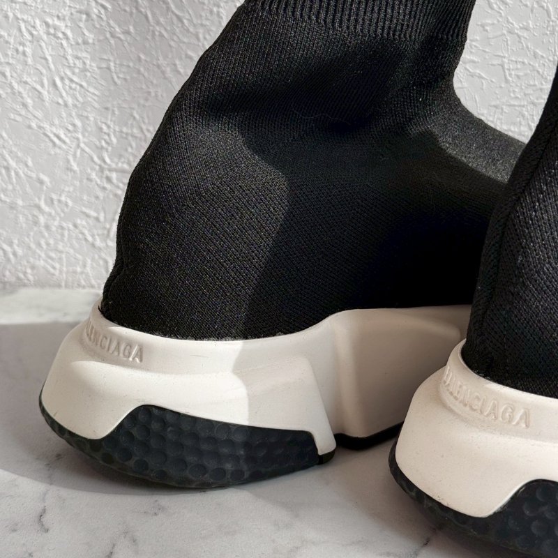 🎉練舞必備 明星同款 Balenciaga 黑色針織襪套運動鞋-7