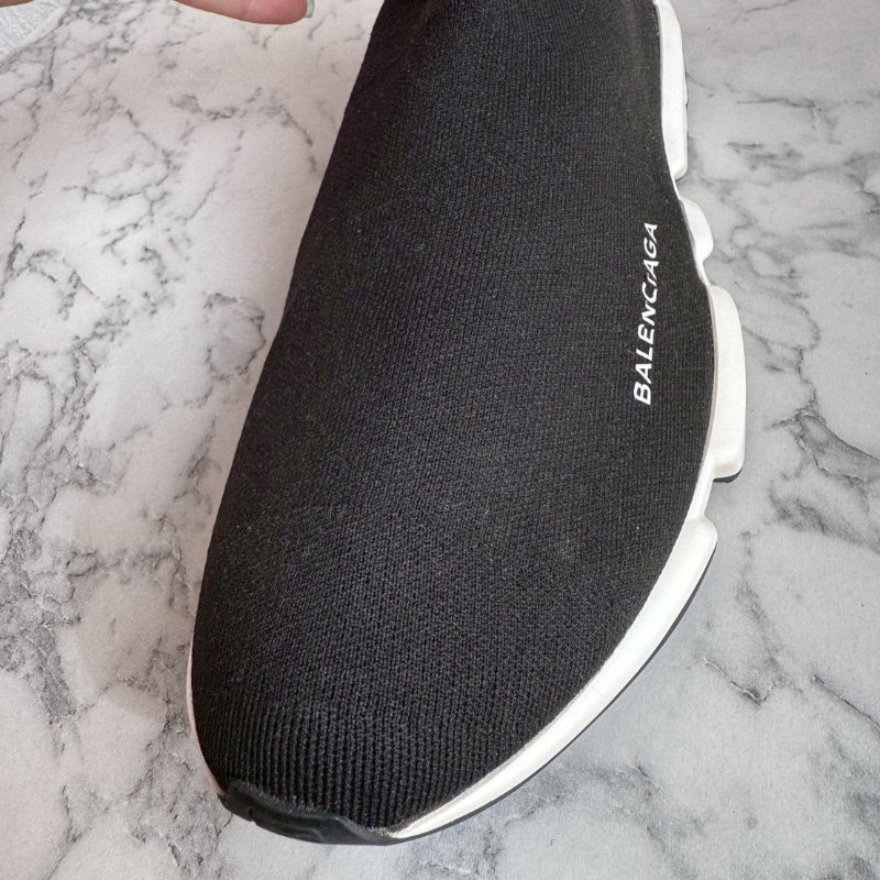 🎉練舞必備 明星同款 Balenciaga 黑色針織襪套運動鞋-12