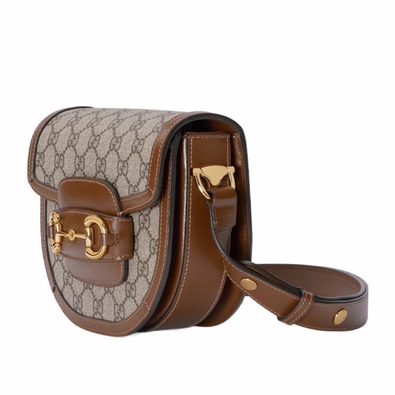 Gucci 女士 HORSEBIT 1955 馬銜扣迷你單肩包均碼碼MINI、18.5cm*7.5cm*17cm ¥-4
