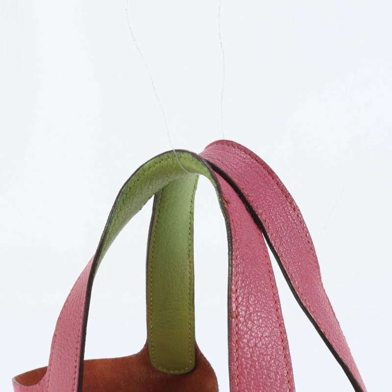 愛馬仕 Hermès Picotin PM 粉紅色女士真皮手提包，帶 J 字印記-1