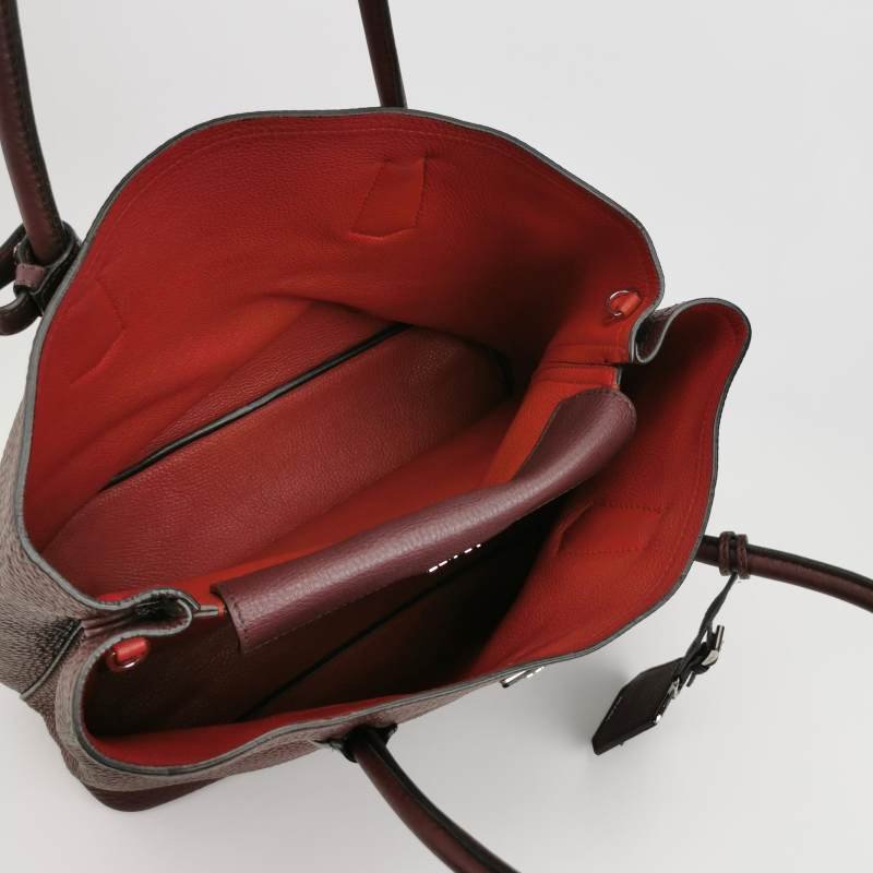 Prada Double中號牛皮純色三角徽標斜挎包單肩包-6