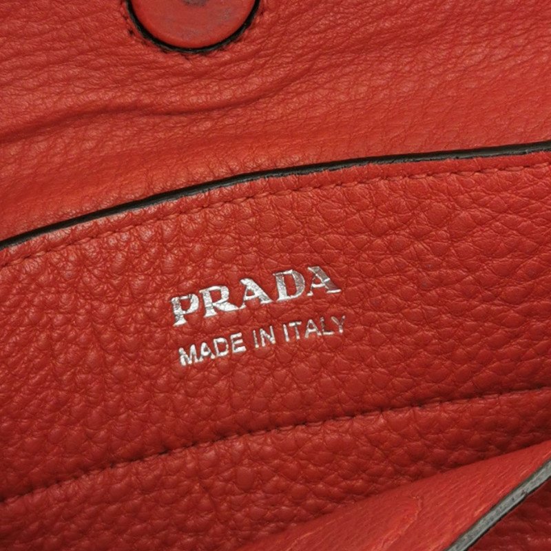 Prada Double中號牛皮純色三角徽標斜挎包單肩包-7