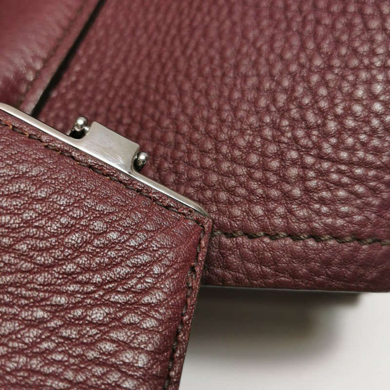 Prada Double中號牛皮純色三角徽標斜挎包單肩包-14