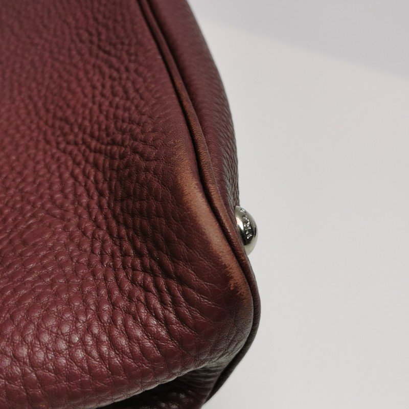 Prada Double中號牛皮純色三角徽標斜挎包單肩包-19