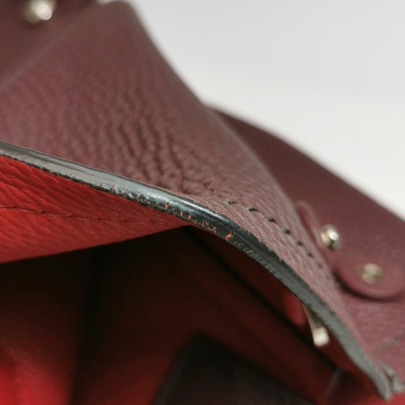 Prada Double中號牛皮純色三角徽標斜挎包單肩包-21