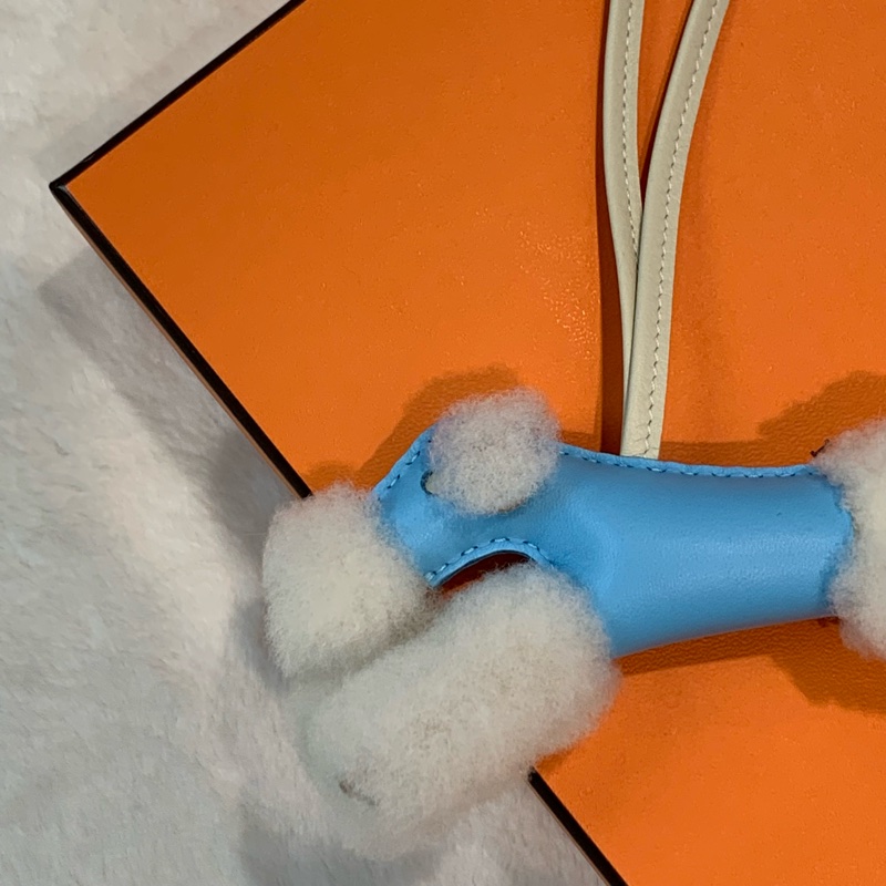 🫧full set有正單 超可愛25年Hermes Budy糖果藍色掛件-2
