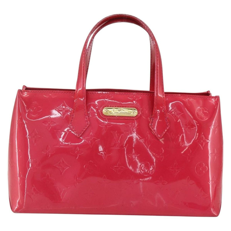 【日本直送】路易威登 Monogram Vernis Wilshire PM 手提包 玫瑰粉 M93643 正品 ki6328-12