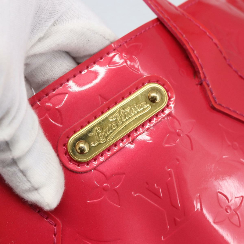 【日本直送】路易威登 Monogram Vernis Wilshire PM 手提包 玫瑰粉 M93643 正品 ki6328-16
