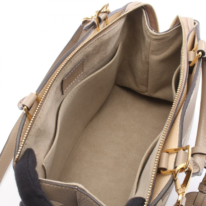 路易威登 Petit Palais PM 斜背包手提包 M58914 Monogram empreinte 米色-2