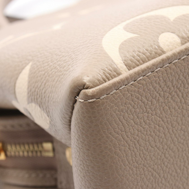 路易威登 Petit Palais PM 斜背包手提包 M58914 Monogram empreinte 米色-5