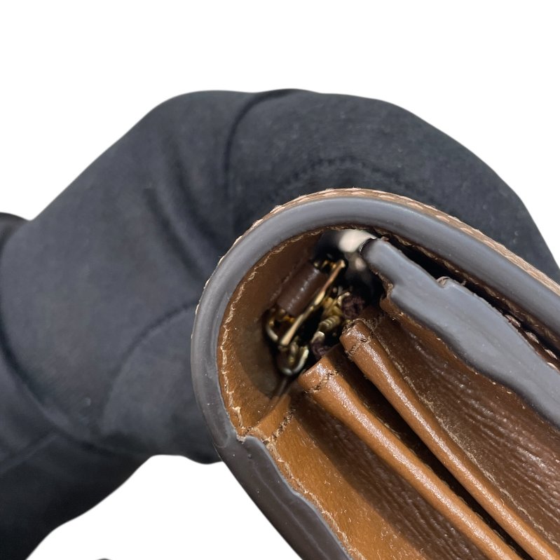 GUCCI 古馳 252681 JACKIE 1961 鍊條長夾 GG SUPREME PVC帆布 老花 棕色系 金釦-8