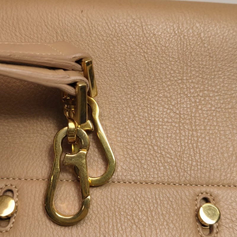 Saint Laurent MuseTwo牛皮帆布純色金屬扣斜挎包單肩包-13