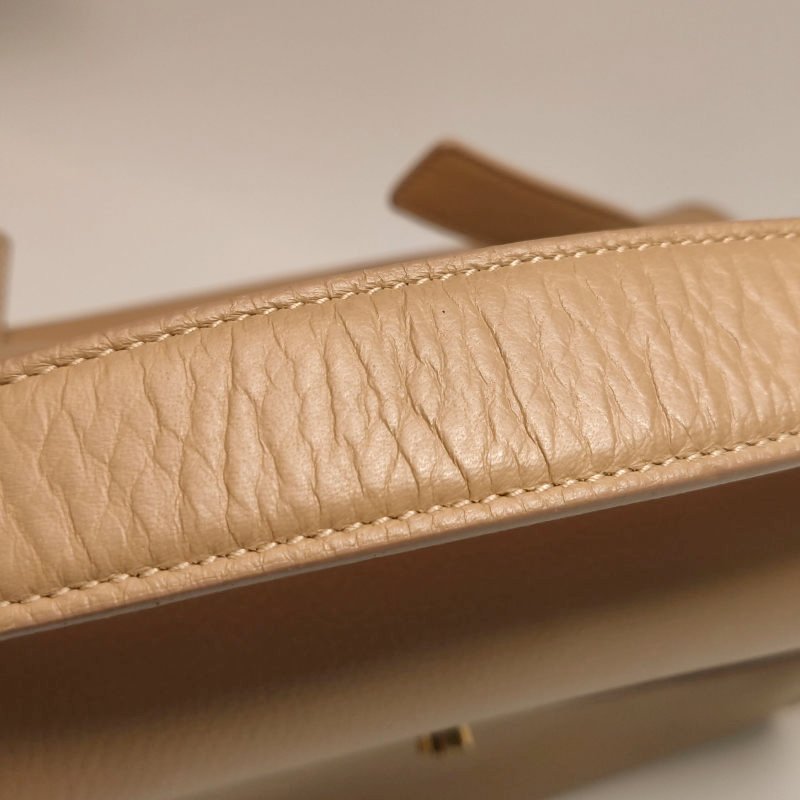 Saint Laurent MuseTwo牛皮帆布純色金屬扣斜挎包單肩包-19