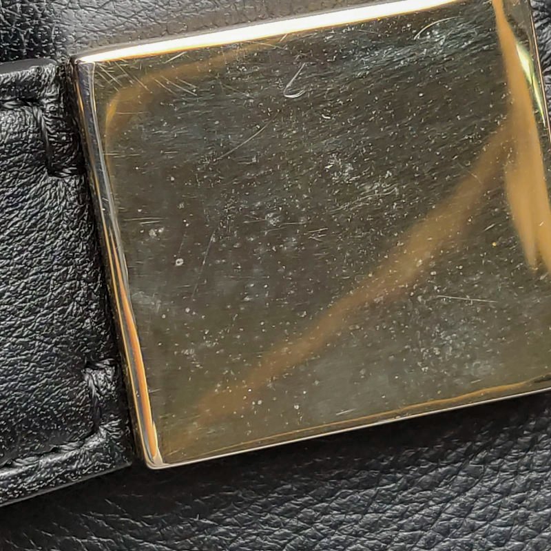 Delvaux Madame牛皮拼色抽取式翻蓋斜挎包單肩包-14