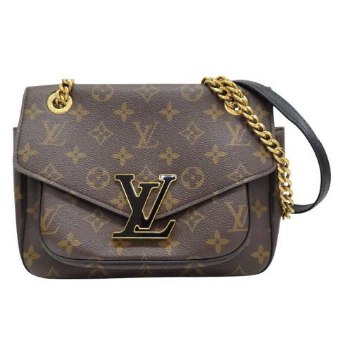 棕色 原花 PVC塗層帆布 肩背包【LOUIS VUITTON LV 路易威登】 M45592