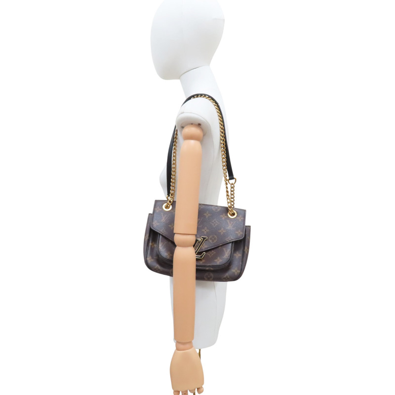 棕色 原花 PVC塗層帆布 肩背包【LOUIS VUITTON LV 路易威登】 M45592-7