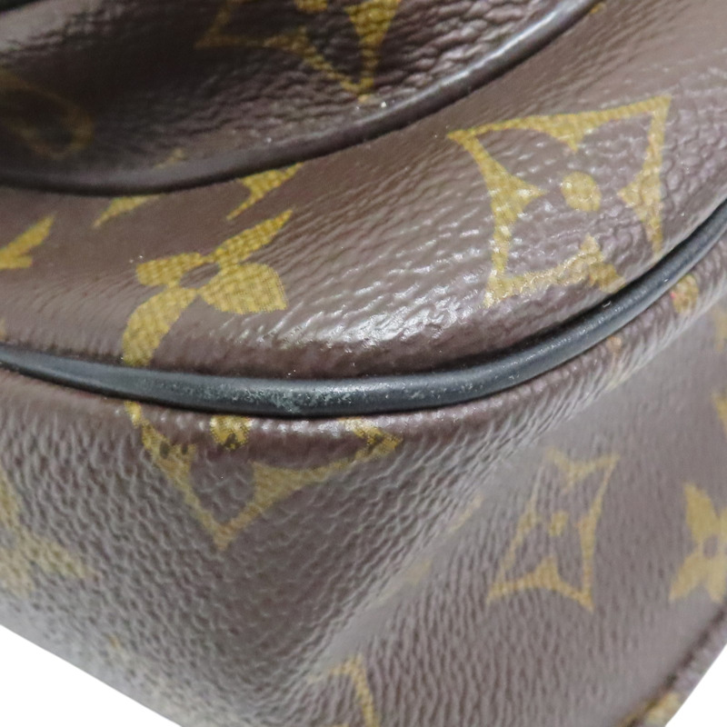 棕色 原花 PVC塗層帆布 肩背包【LOUIS VUITTON LV 路易威登】 M45592-8