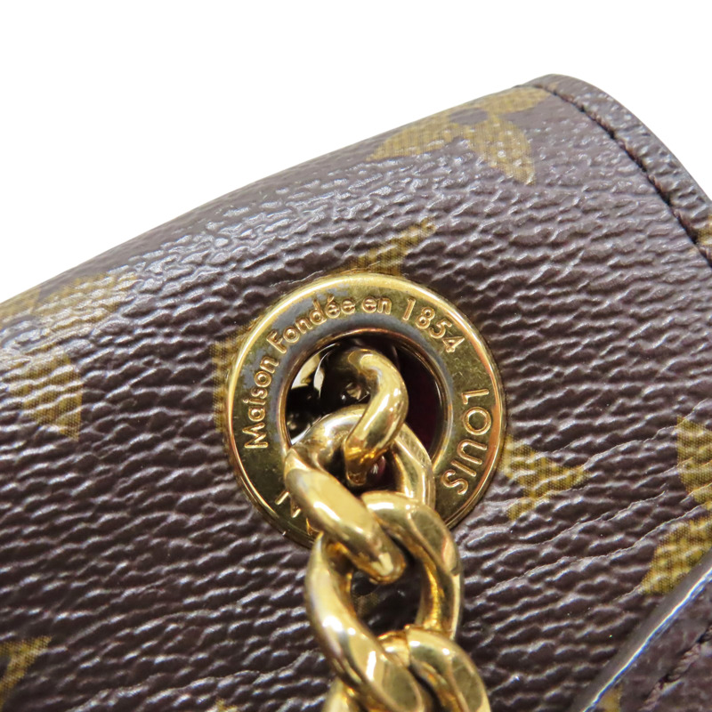 棕色 原花 PVC塗層帆布 肩背包【LOUIS VUITTON LV 路易威登】 M45592-13