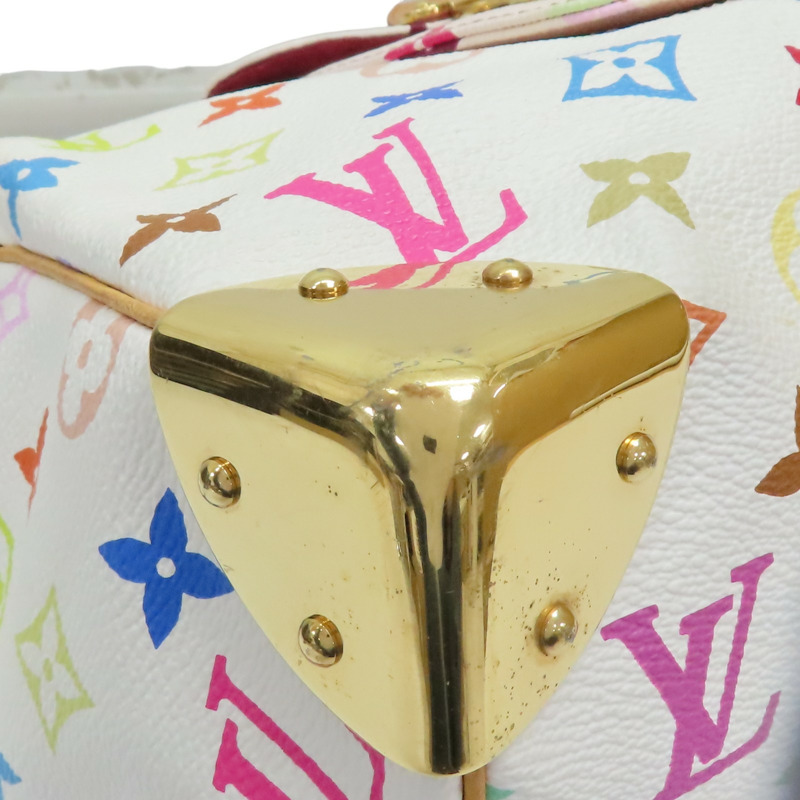 白彩 原花帆布 Speedy 30 波士頓包 手提包【LOUIS VUITTON LV 路易威登】 M92643-10