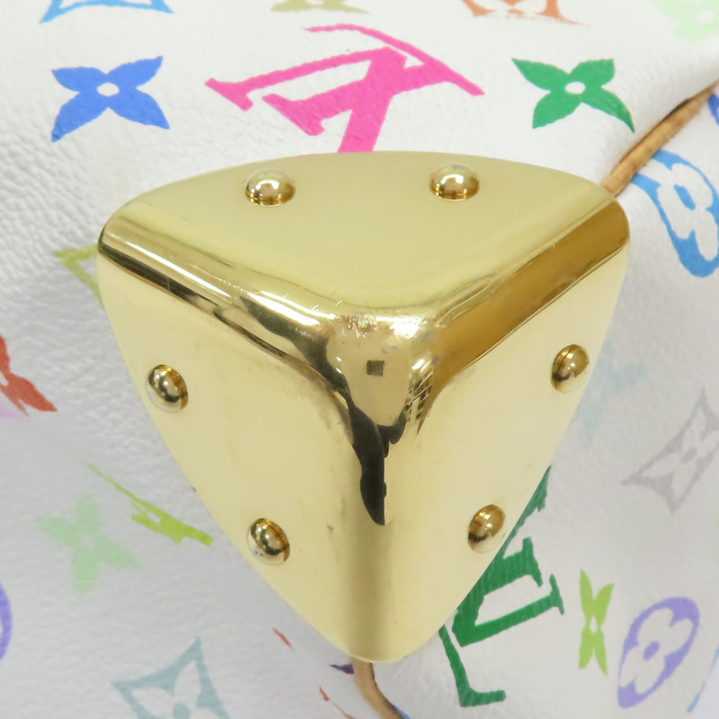 白彩 原花帆布 Speedy 30 波士頓包 手提包【LOUIS VUITTON LV 路易威登】 M92643-11