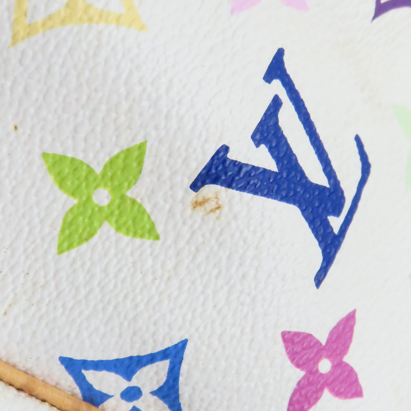 白彩 原花帆布 Speedy 30 波士頓包 手提包【LOUIS VUITTON LV 路易威登】 M92643-14