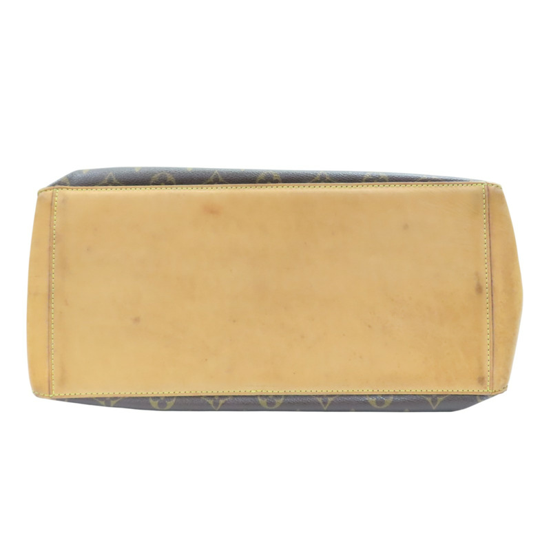 棕色 原花帆布 Cabas Mezzo 肩背包 【LOUIS VUITTON LV 路易威登】 M51151-3