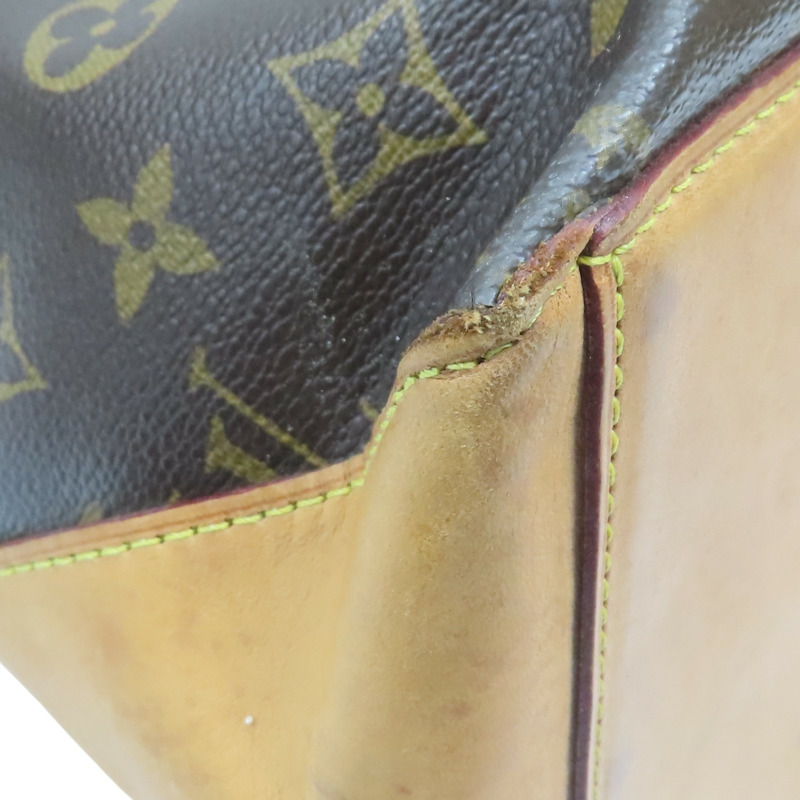 棕色 原花帆布 Cabas Mezzo 肩背包 【LOUIS VUITTON LV 路易威登】 M51151-11