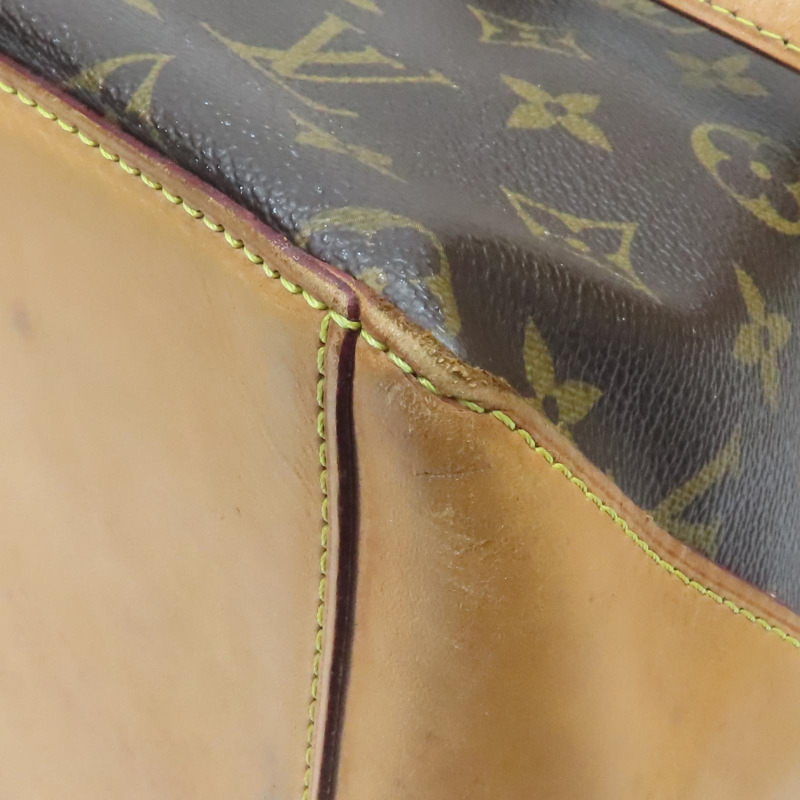 棕色 原花帆布 Cabas Mezzo 肩背包 【LOUIS VUITTON LV 路易威登】 M51151-12