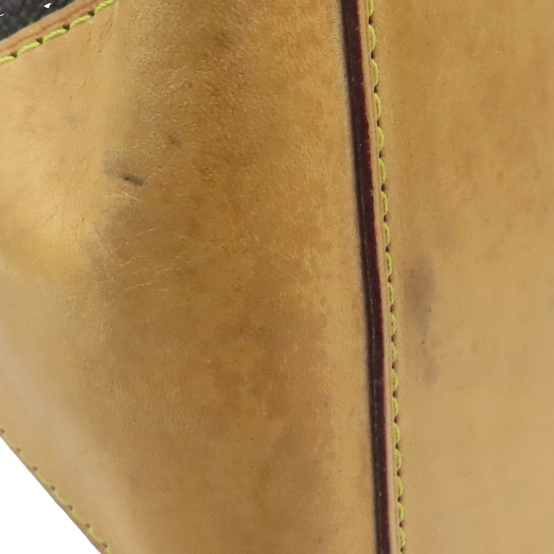 棕色 原花帆布 Cabas Mezzo 肩背包 【LOUIS VUITTON LV 路易威登】 M51151-14