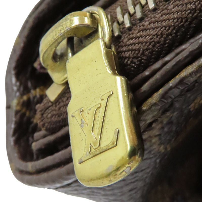 棕色 原花帆布 Cabas Mezzo 肩背包 【LOUIS VUITTON LV 路易威登】 M51151-15