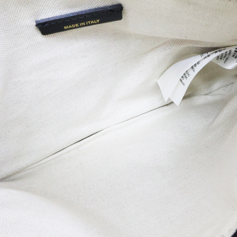 白色帆布 棕色皮革 飾邊 托特包【BURBERRY 巴寶莉】 8010341-16