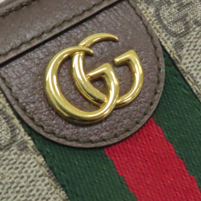 棕色 GG supreme帆布 拉鍊長夾 【GUCCI 古馳】 523154-10