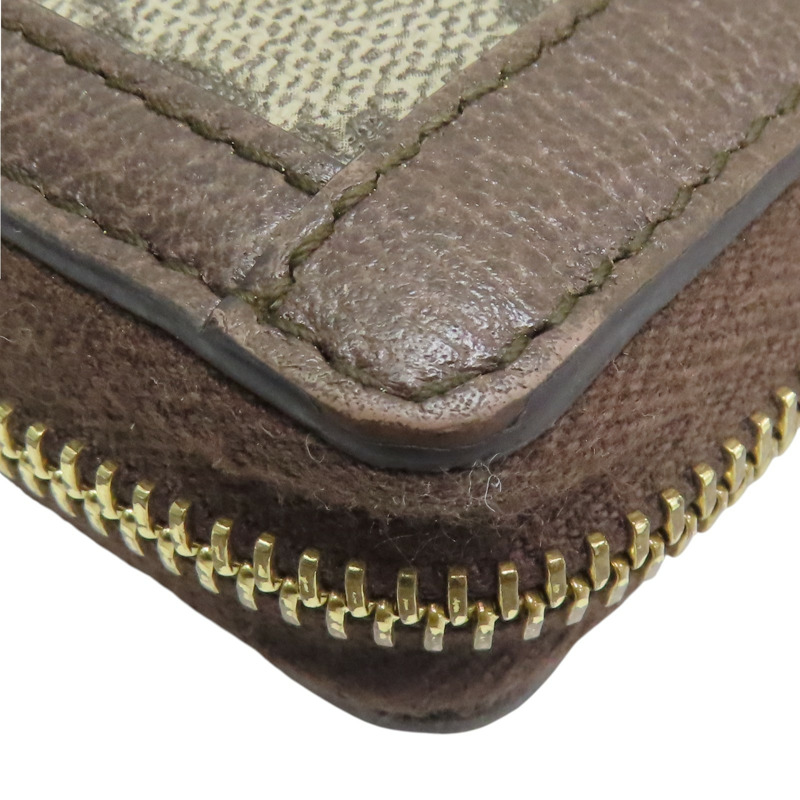 棕色 GG supreme帆布 拉鍊長夾 【GUCCI 古馳】 523154-14