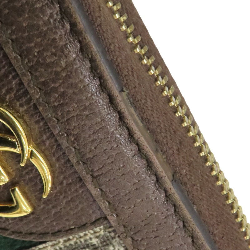 棕色 GG supreme帆布 拉鍊長夾 【GUCCI 古馳】 523154-16