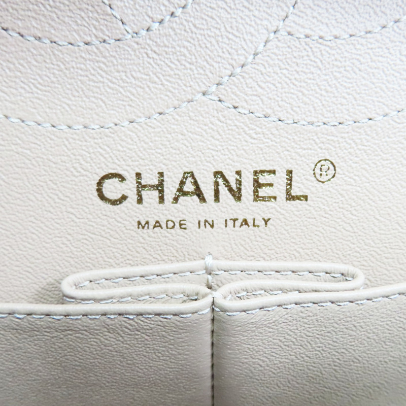 膚色 牛皮 2.55 口蓋包 金釦【CHANEL 香奈兒】 A37587-5