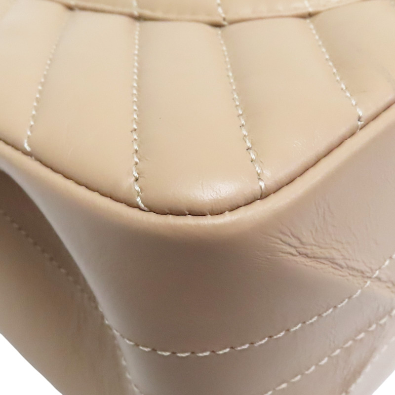 膚色 牛皮 2.55 口蓋包 金釦【CHANEL 香奈兒】 A37587-10