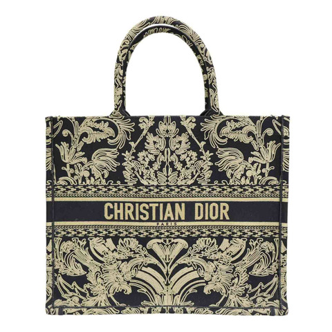 黑色 緹花帆布 Book Tote 肩背包 M1286ZEQJ_M911【Dior 迪奧】 M1286ZEQJ_M911