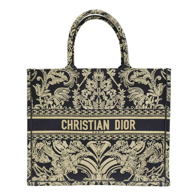 黑色 緹花帆布 Book Tote 肩背包 M1286ZEQJ_M911【Dior 迪奧】 M1286ZEQJ_M911-0