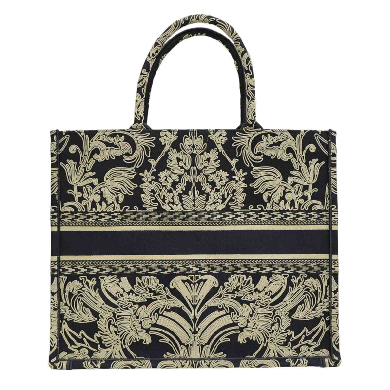黑色 緹花帆布 Book Tote 肩背包 M1286ZEQJ_M911【Dior 迪奧】 M1286ZEQJ_M911-1